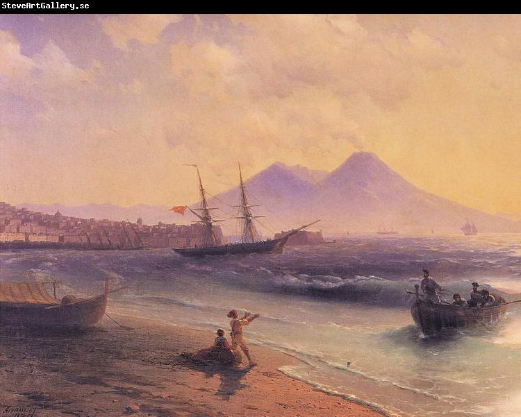 Ivan Aivazovsky Fishermen Returning Near Naples